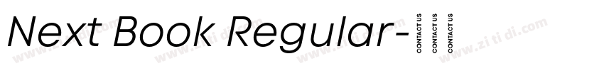 Next Book Regular字体转换